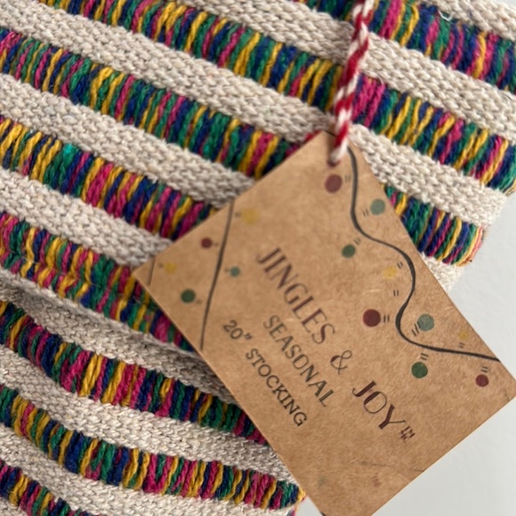 Rainbow holiday stocking - Picture 2 of 2